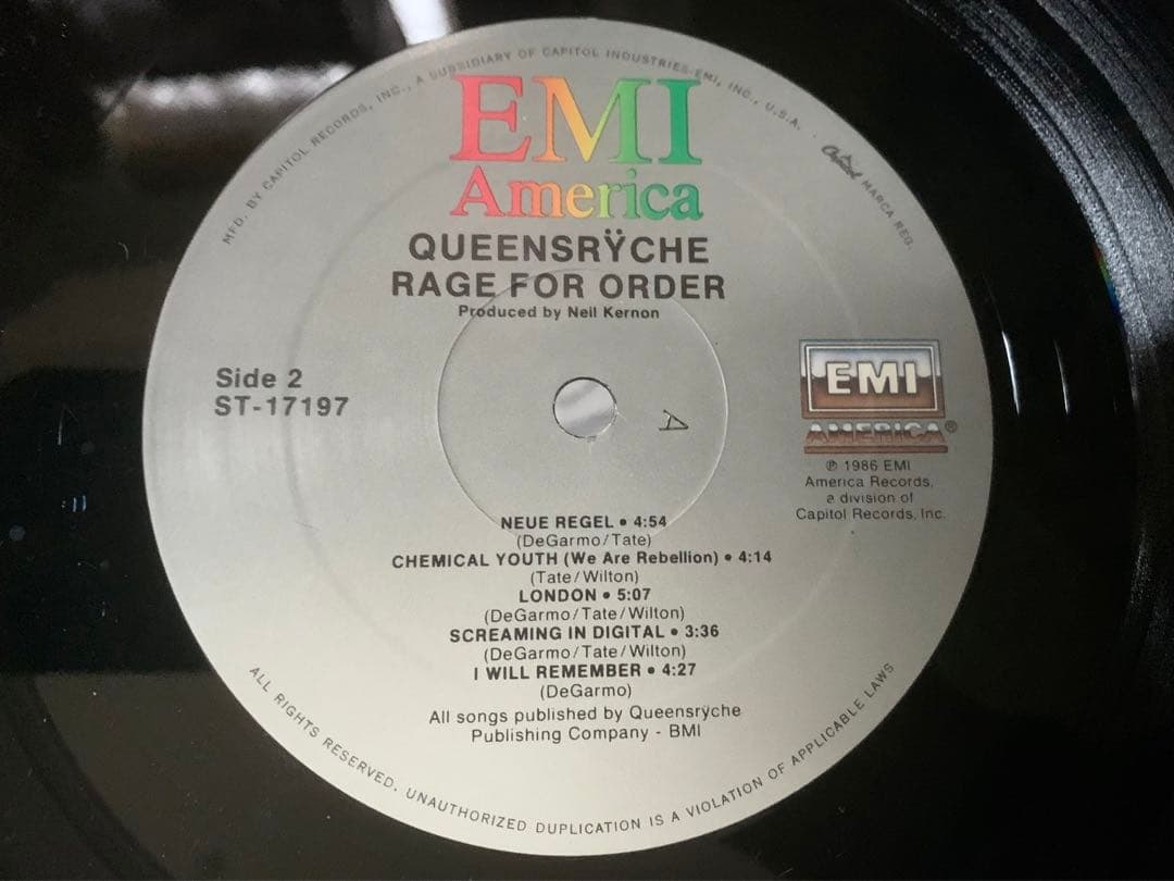 QUEENSRŸCHE - Rage for Order
