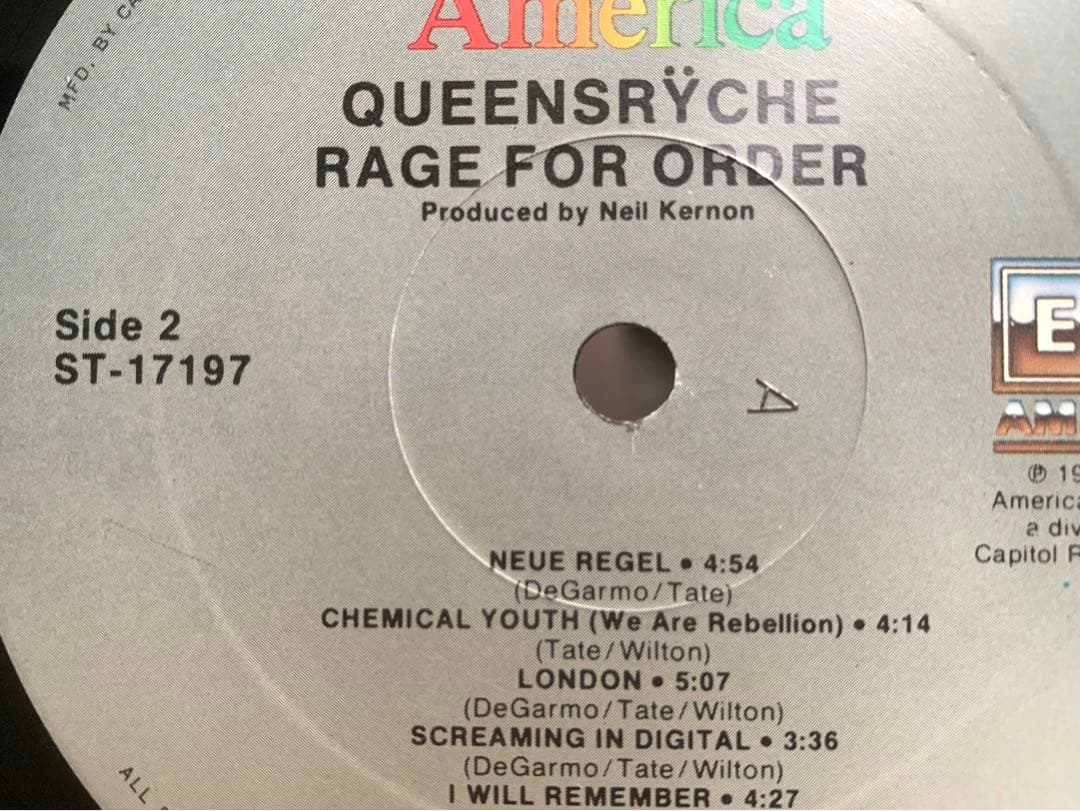 QUEENSRŸCHE - Rage for Order