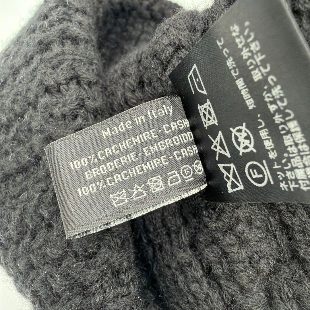 【美品】【入手困難】CHANEL ニットビーニー ブラック　カシミア100%