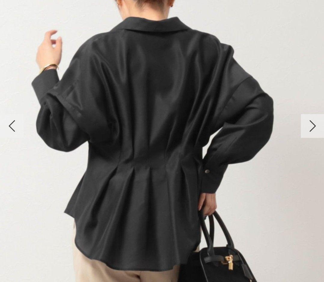 【新古品】NOLLEY'Sウォッシャブルシアースキッパータックブラウス