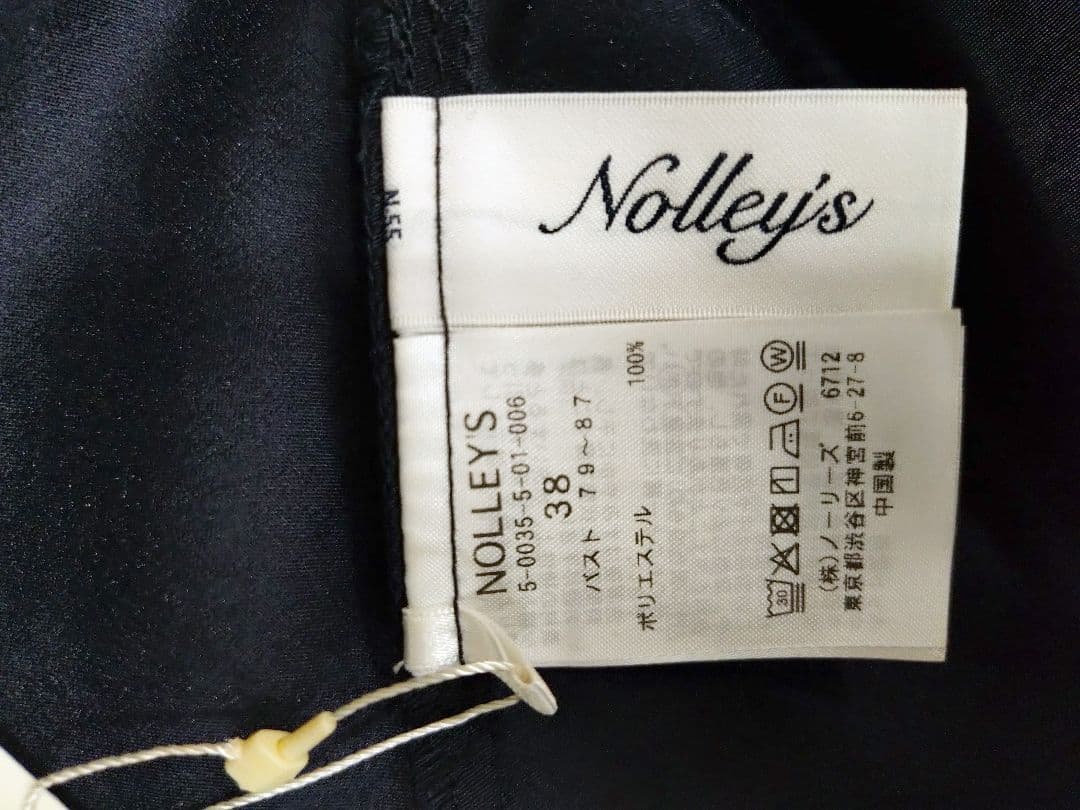 【新古品】NOLLEY'Sウォッシャブルシアースキッパータックブラウス