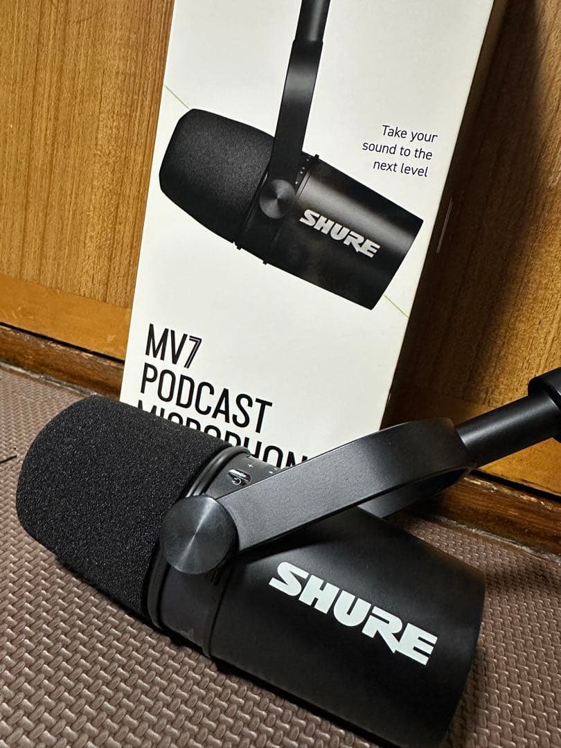 SHURE MV7 ポッドキャストマイク 美品 動作確認済み 付属品あり 箱あり