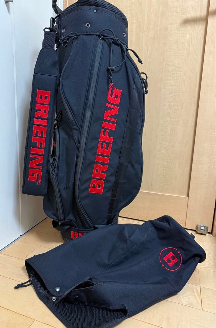 美品★ブリーフィング★キャディバッグ★ゴルフ★BRIEFING★ゴルフバッグ★黒