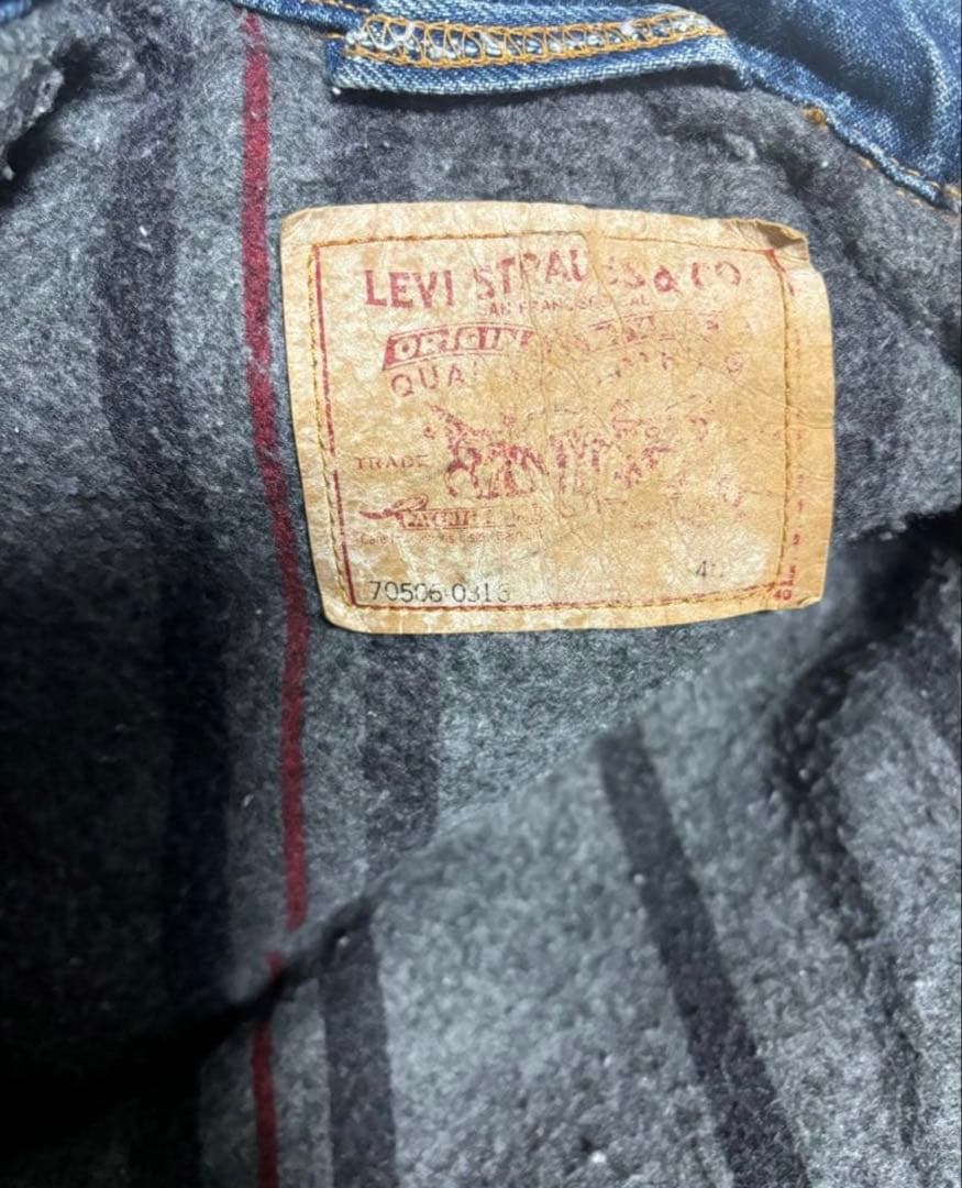 バ*ー様 Levi's 70506 -0316デニムジャケット 4th 40㌅