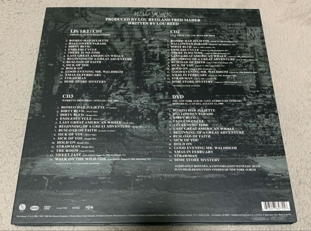 【CD&LP&DVD極美品】LOU REED／NEW YORK／DELUXE盤