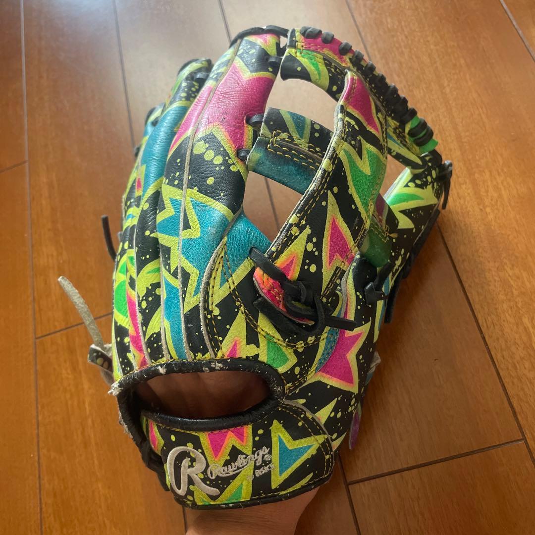 ⚾️希少！ ローリングス派手総柄カラフルasics