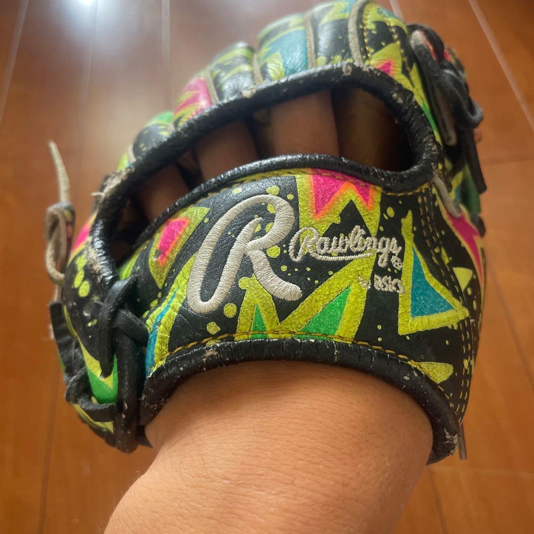 ⚾️希少！ ローリングス派手総柄カラフルasics