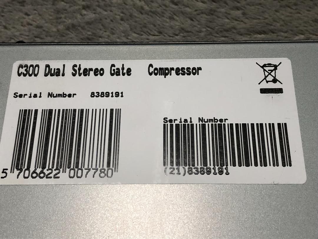 TC Electronic C300 Dual ステレオ Gate Comp 2
