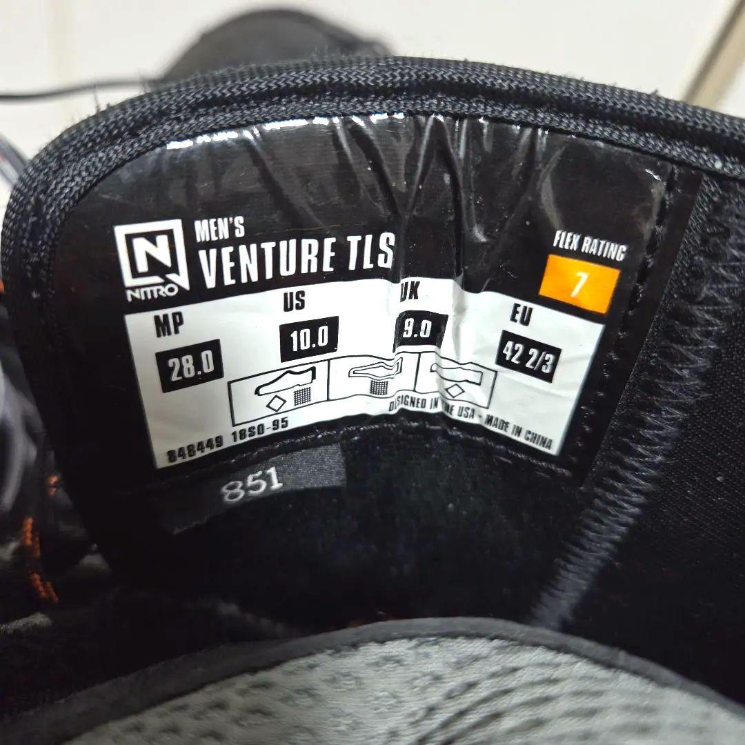 NITRO VENTURE TLS スノーボード ブーツ ブラック 黒 28cm