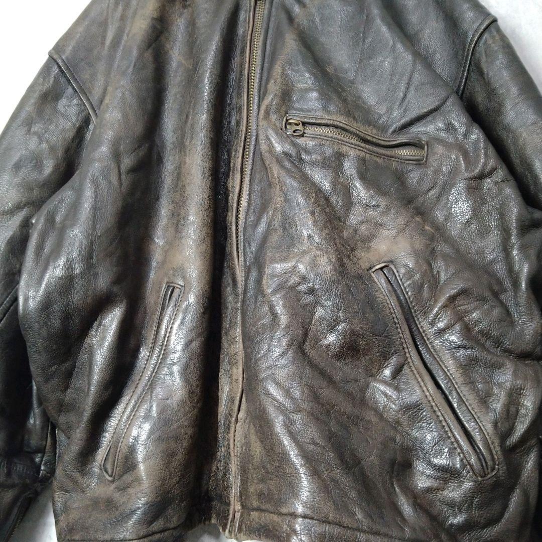 【着画アリ】80s 90s 本革 A-2 XLサイズ レザージャケット