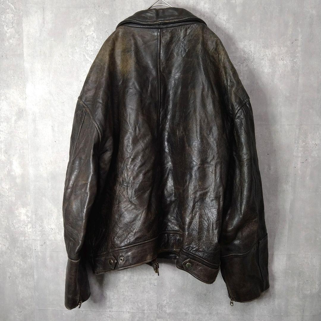 【着画アリ】80s 90s 本革 A-2 XLサイズ レザージャケット