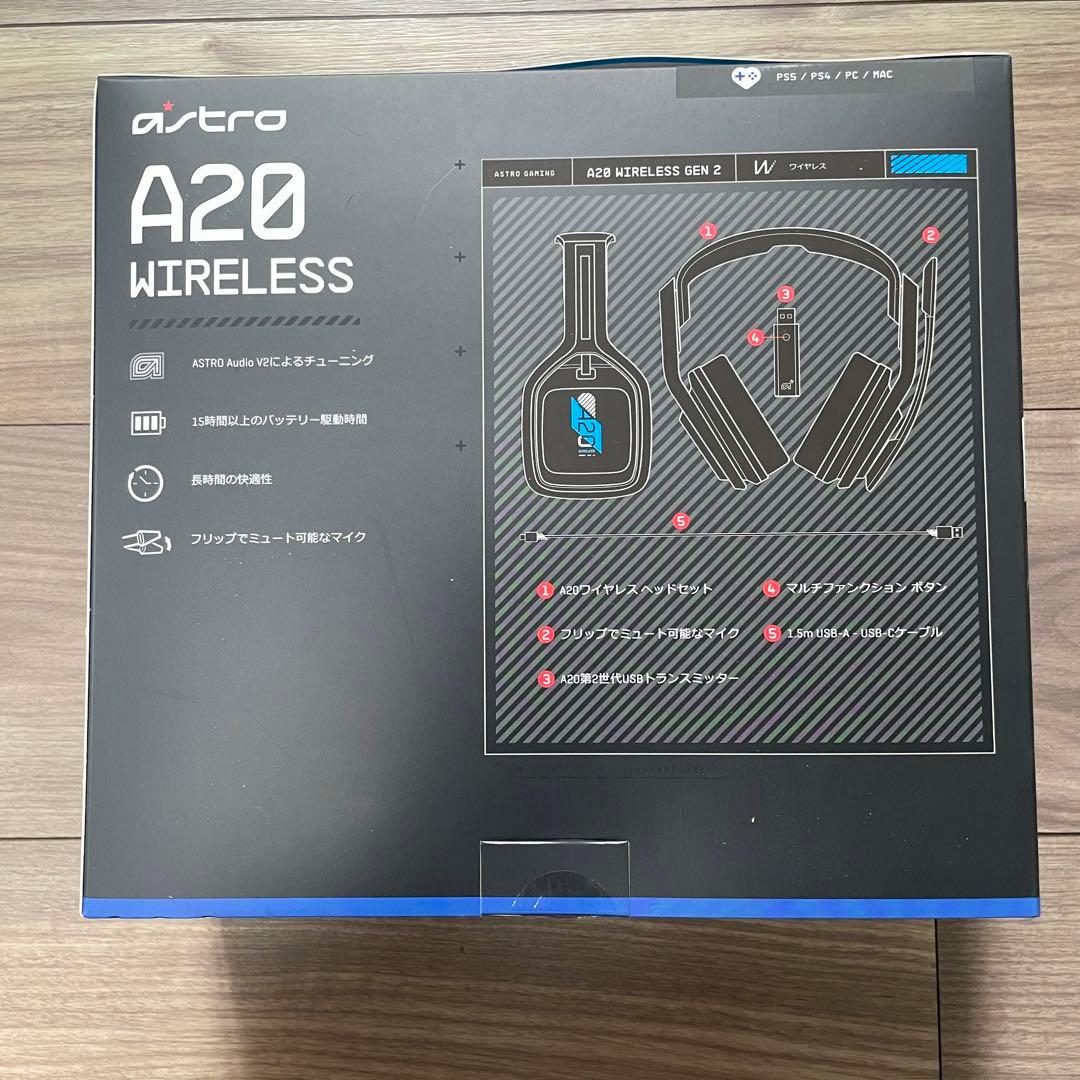 新品 ロジクール ゲーミングヘッドセット A20WL-PS ホワイト/ブルー