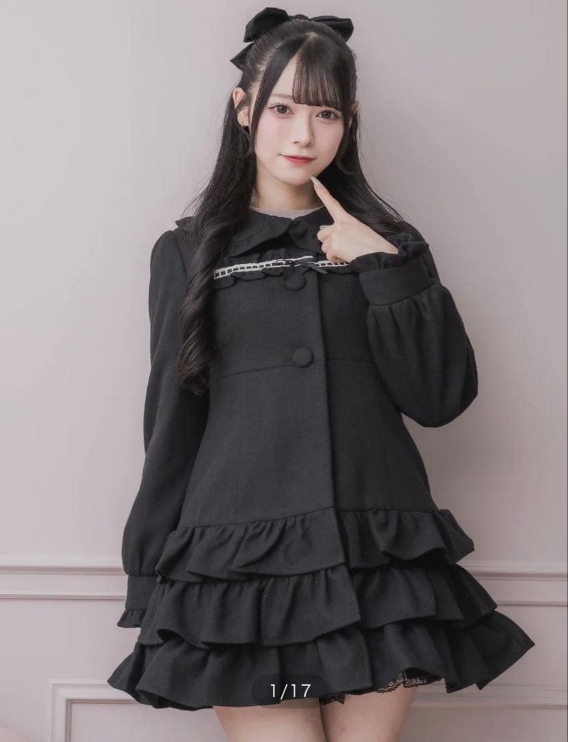 pium はしごレースティアードミニコート