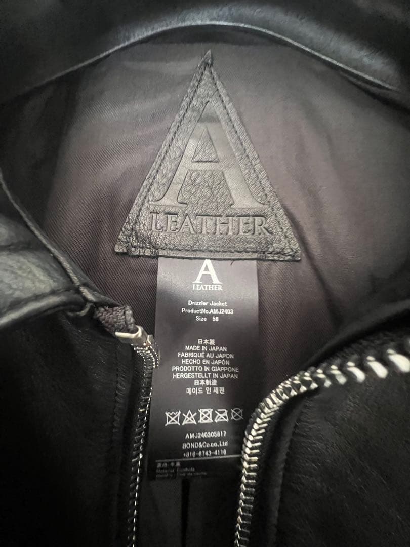 A LEATHER ROADSTER JACKET(旧名称DRIZZLER)