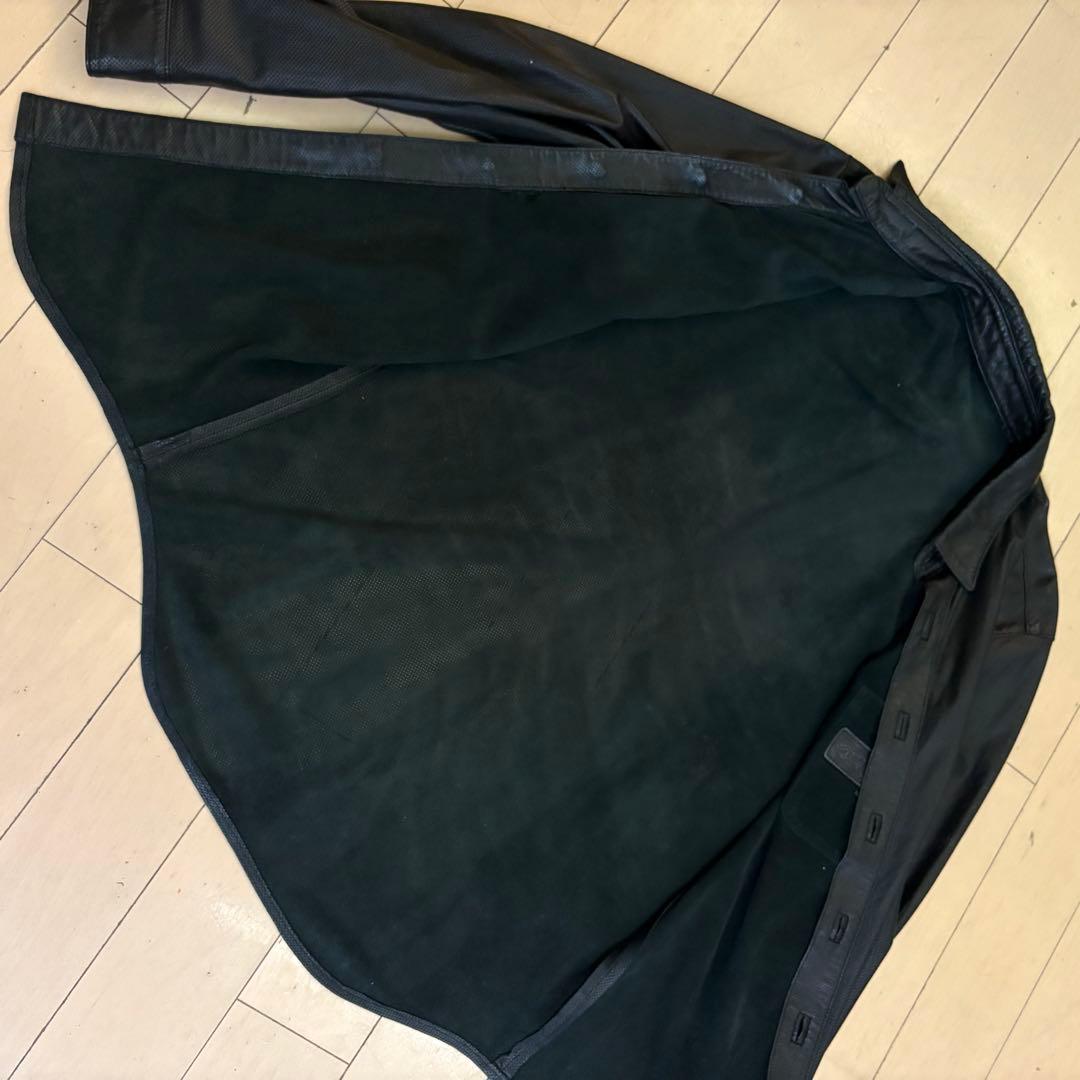 クロムハーツ レザー　シャツ　パンチングタイプ　希少のLサイズタグ　売り切り