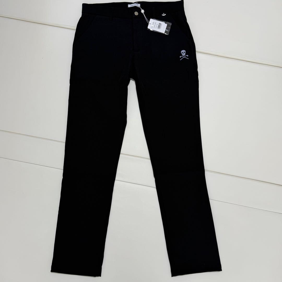 新品　マークアンドロナ　MARK&LONA　ストレッチ　パンツ 48　ブラック
