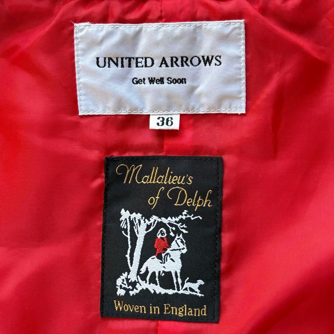 UNITED ARROWS ケープコート モヘア 生地英国製 ベージュ36