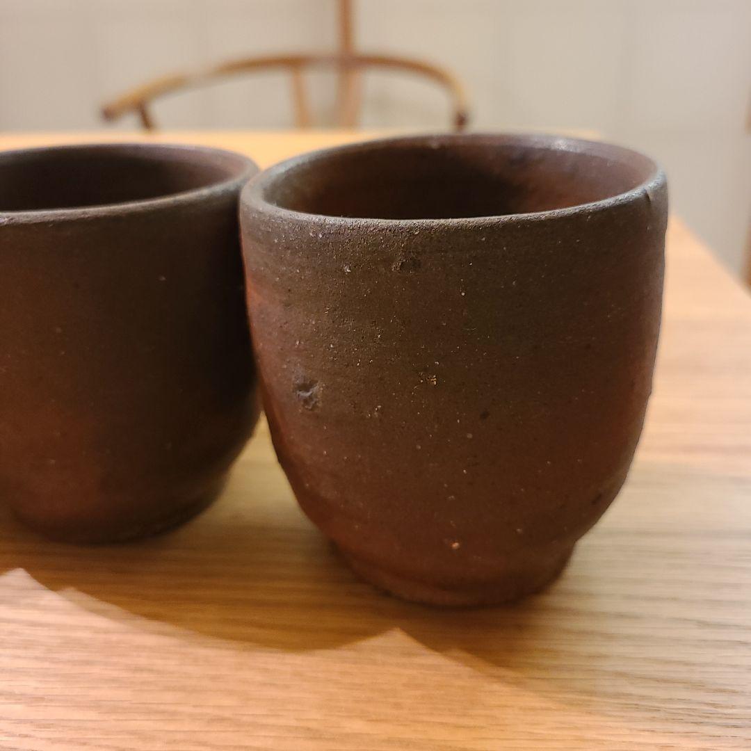 備前焼　湯のみ　5客