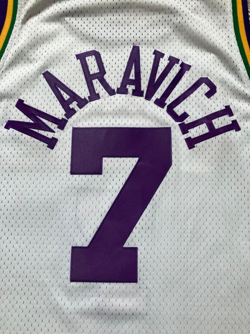 【希少品】 NBA ピート・マラビッチ JAZZ　ジャズ　ユニフォーム　ピストル