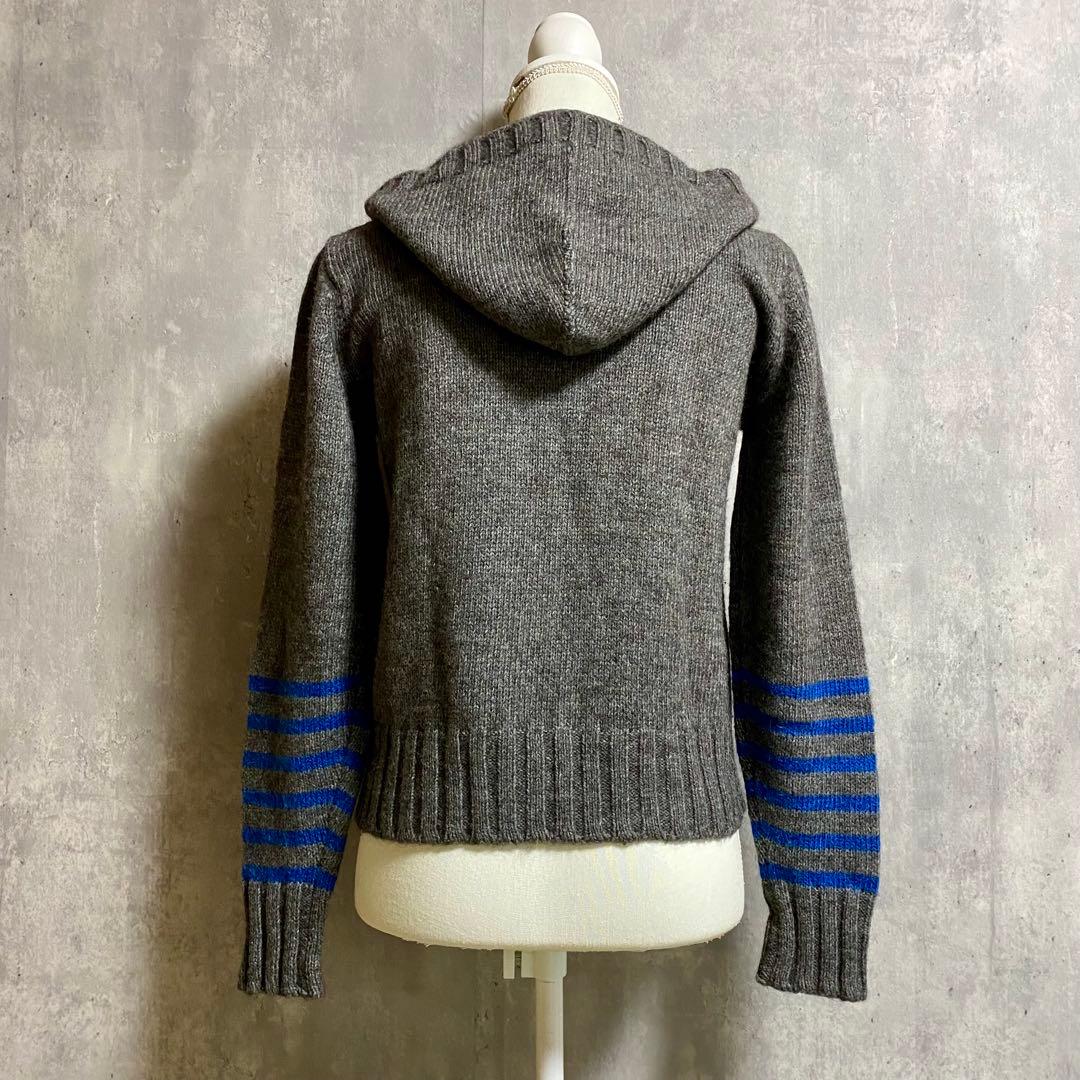 MaxMara WEEKENDLINE アルパカ混 ニットパーカー ボーダー M