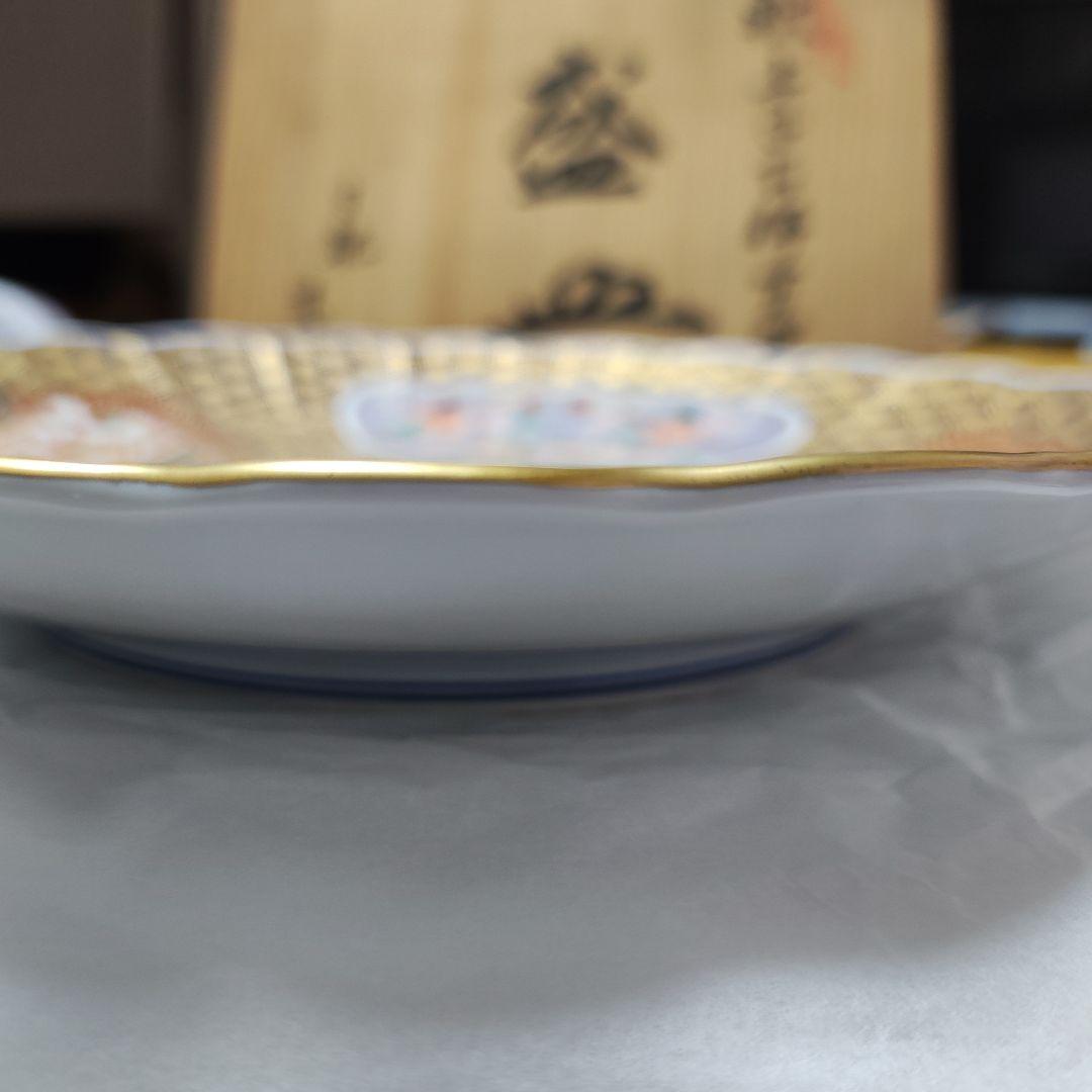 賞美堂　其泉窯 日肥其泉　昭和年製　大皿　盛皿　飾り皿　古伊万里