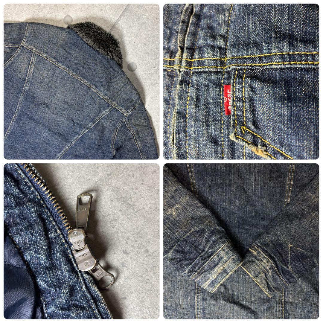 Levi's 70824　Gジャン　フライトジャケット　ボア襟　ダブルジップ