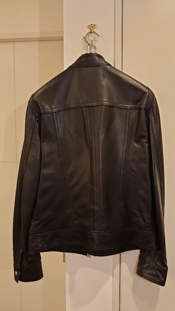 D&G ドルチェ＆ガッバーナ　黒 レザージャケット サイズ54