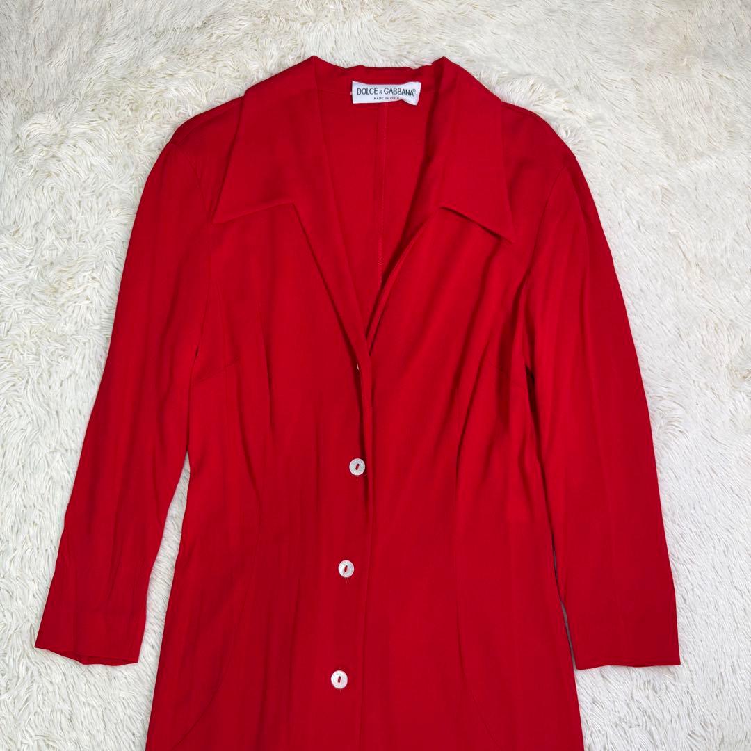 【希少美品】ドルチェ&ガッバーナ　ロング　長袖ワンピース　90s vintage