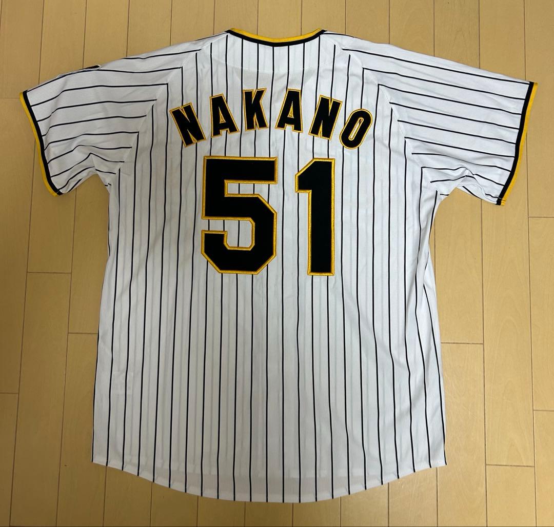 ✨美品✨阪神タイガース 中野選手ホームユニフォーム L