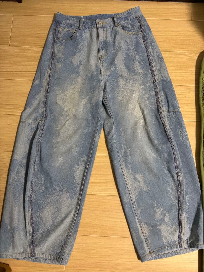Eve harapeco DENIM PANTS - ブリーチ Lサイズ