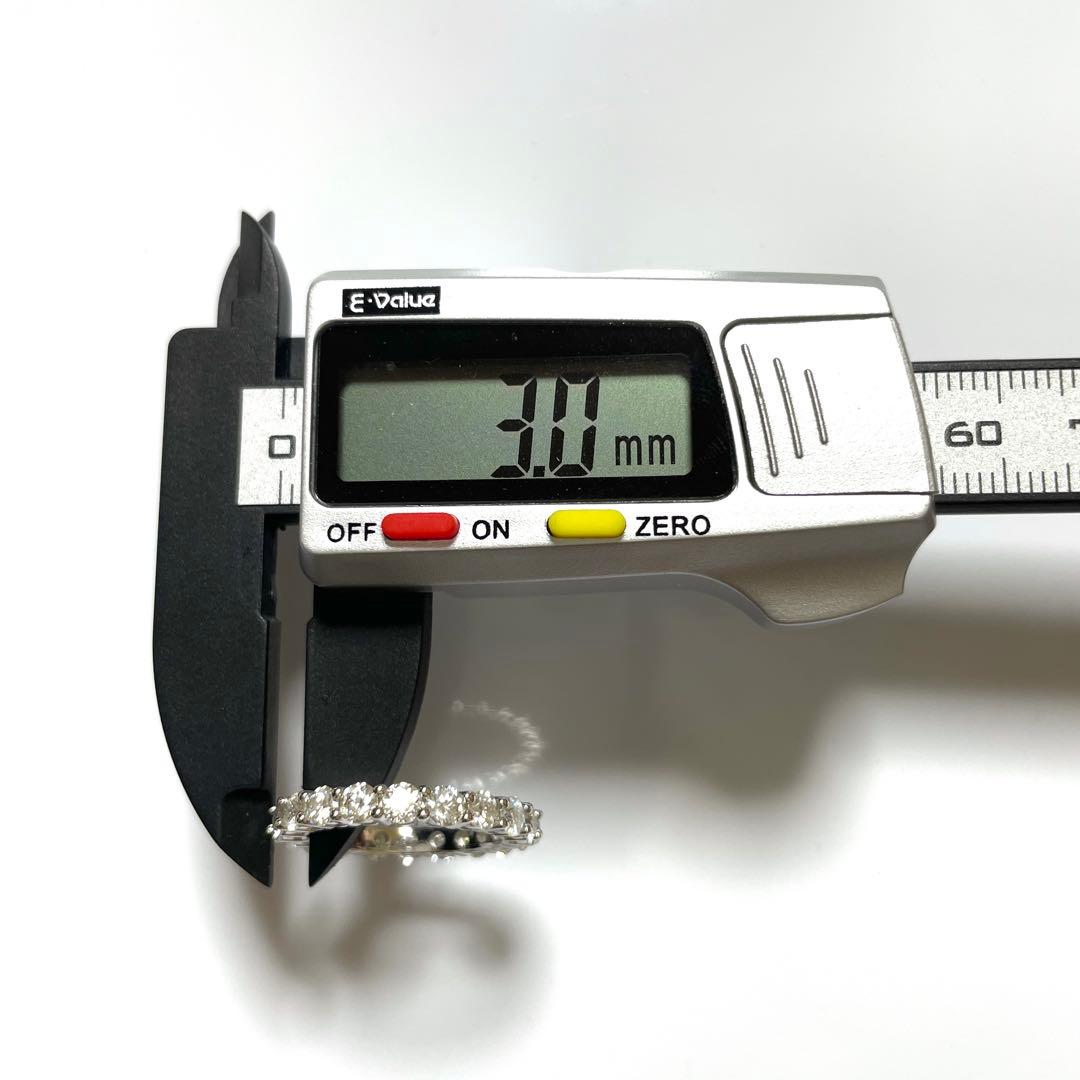 【6号】モアサナイト フルエタニティ リング　3mm