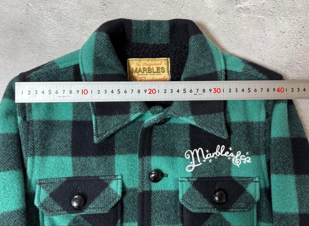 Marbles BUFFALO CHECK BOA JACKET サイズS