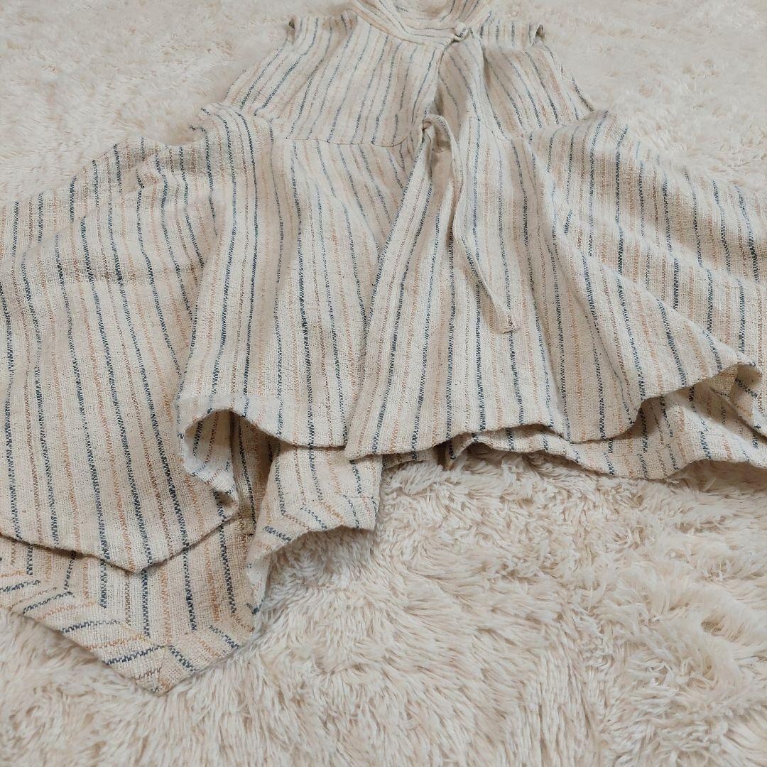 うさとの服 ベスト 前開き 変形 ジレ アシメントリー