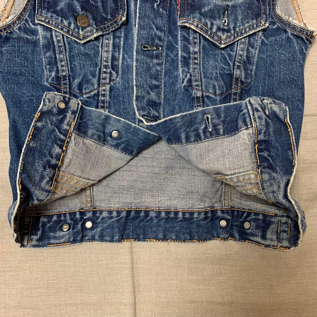 60sリーバイス 70505 Big E デニムベスト 4th サイズ36