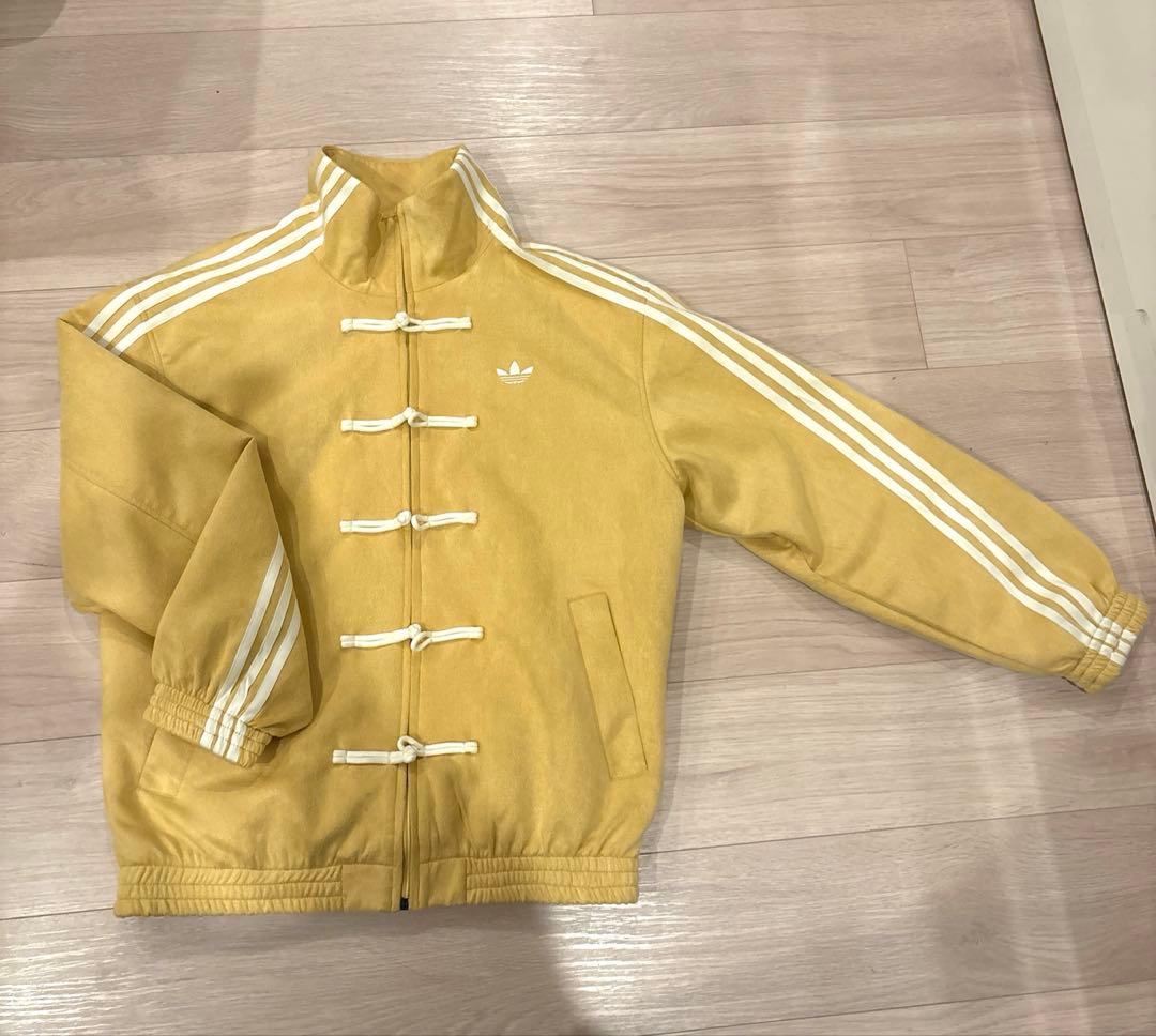 adidas チャイニーズトラックジャケット　イエロー　Sサイズ
