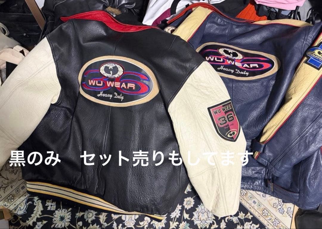 wu-wearレザージャケット　激レア　fubu rocawear enyce