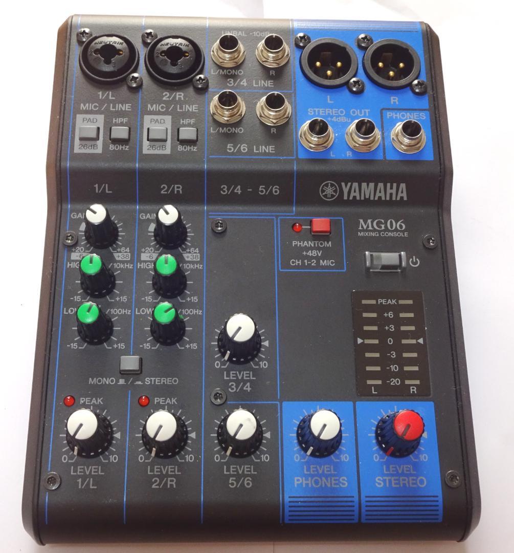 YAMAHA ヤマハ アナログミキサーMG06