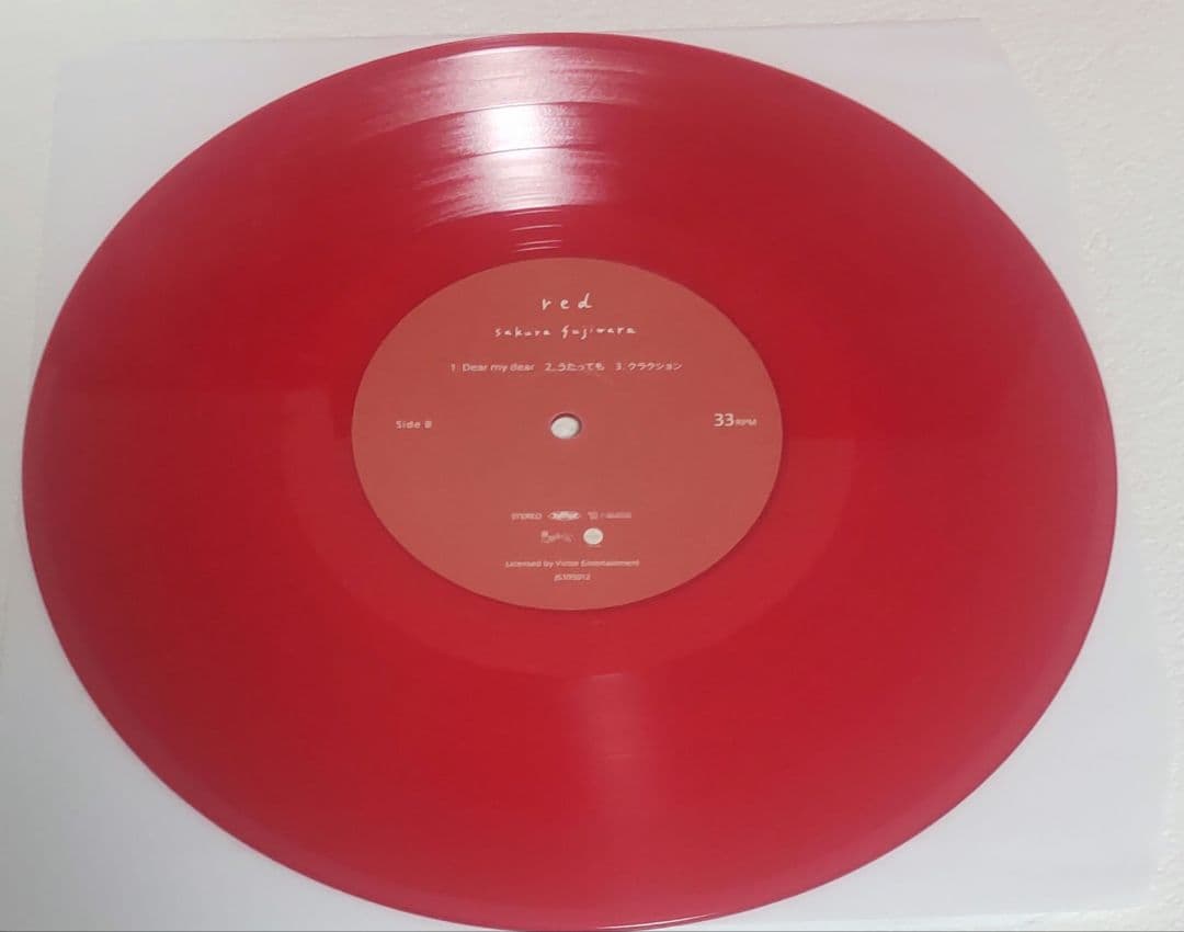 【美品！】藤原さくら　sakura fujiwara　red　レコード
