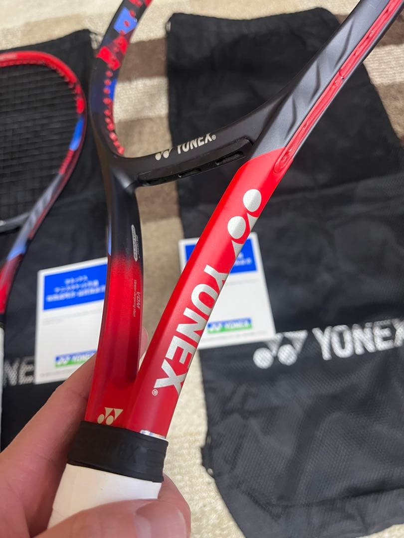 カスタムフィット！！YONEX 旧VCORE 98 テニスラケット２本セットG2
