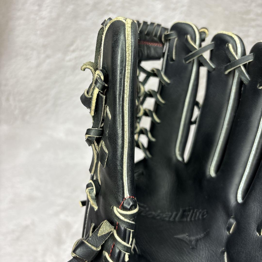 美品　MIZUNO ミズノ　軟式グローブ　グローバルエリート　一般　外野手用　黒