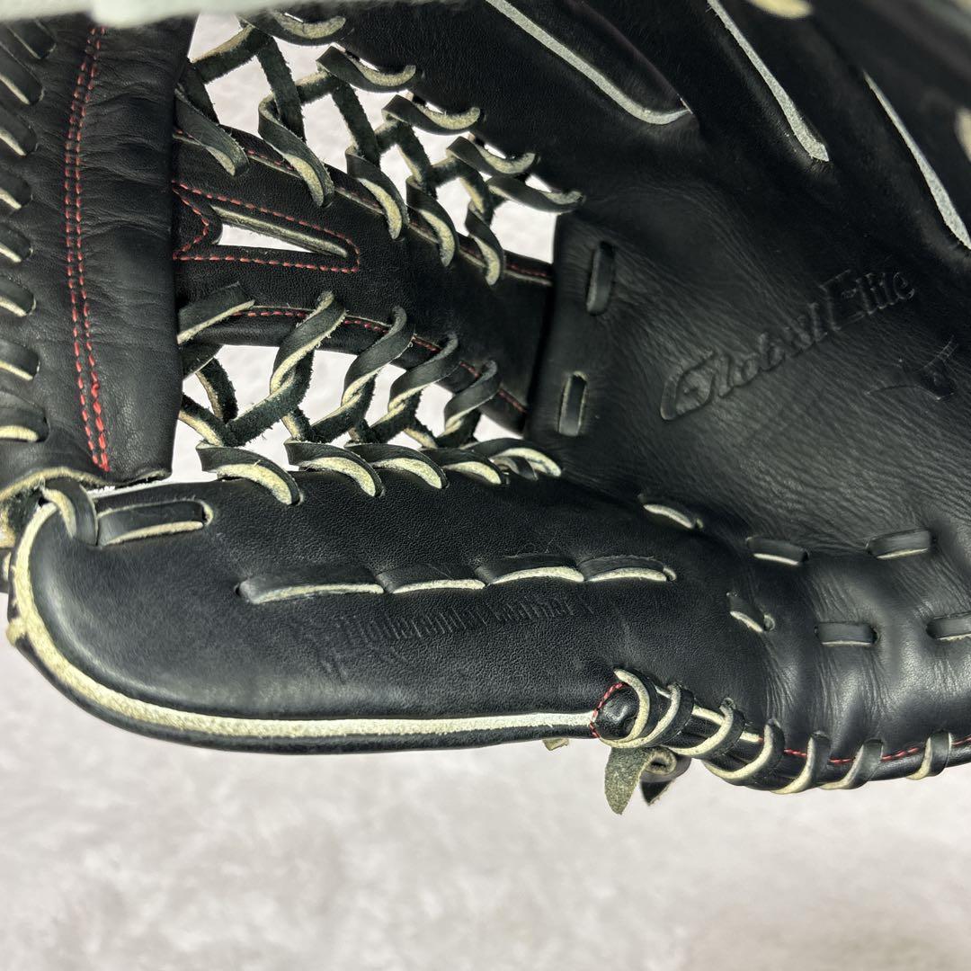 美品　MIZUNO ミズノ　軟式グローブ　グローバルエリート　一般　外野手用　黒