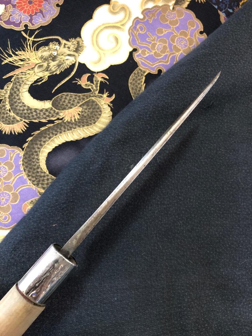 【研ぎ済み】青鋼・手打ち　日の出　薄出刃包丁　和包丁　ナイフ　料理　釣り