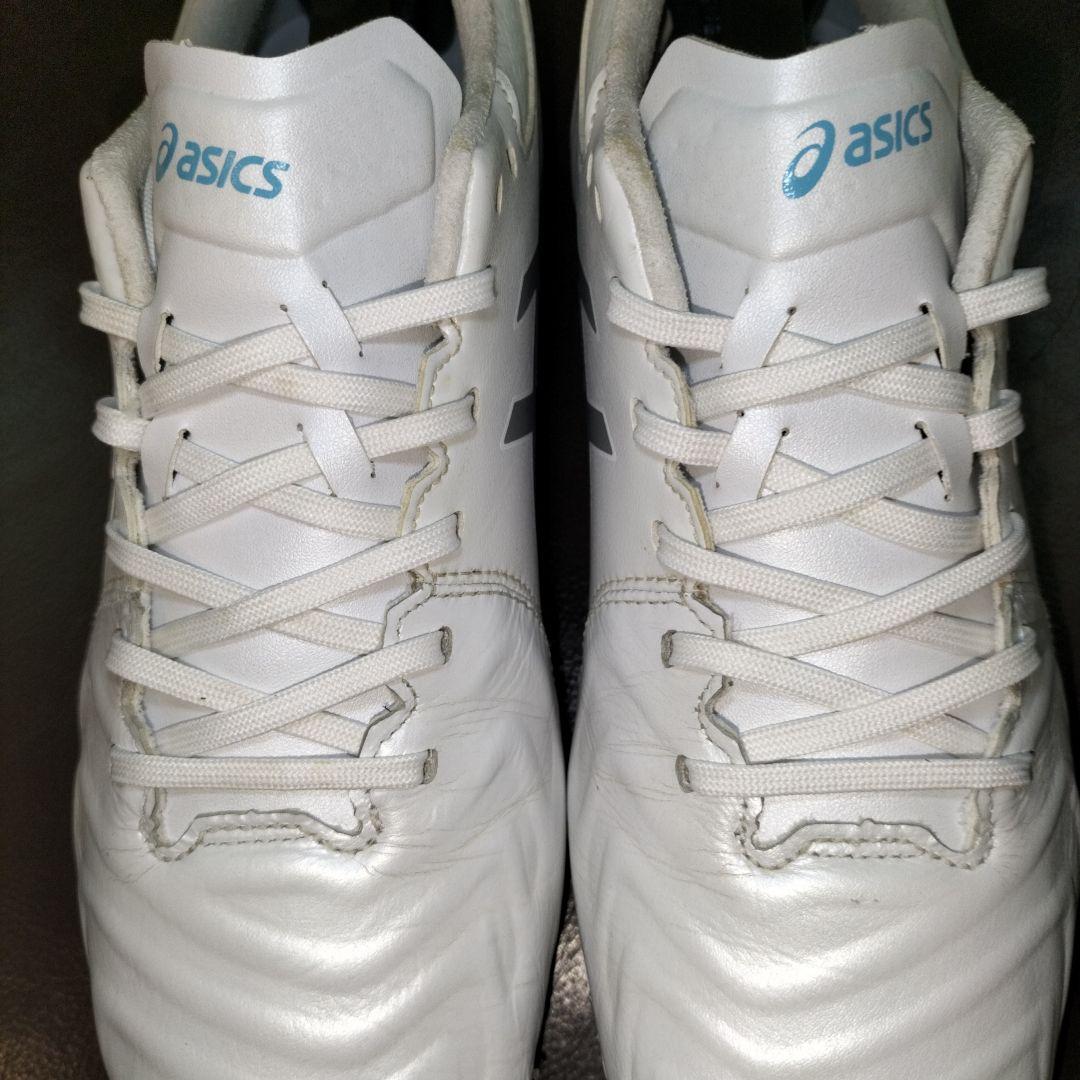 25cm【asics】DSライト ワイド　サッカースパイク カンガルー表革仕様