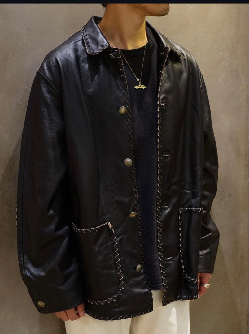 r*z様 BOWWOW レザージャケット BRAIDED LEATHER COV