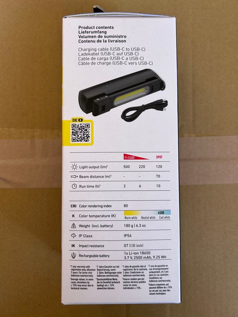 LEDLENSER W6R WORK 懐中電灯