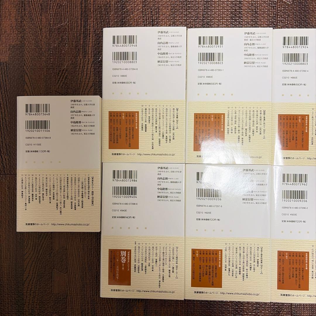 【全巻セット】世界哲学史全8巻＋別巻 全9巻セット