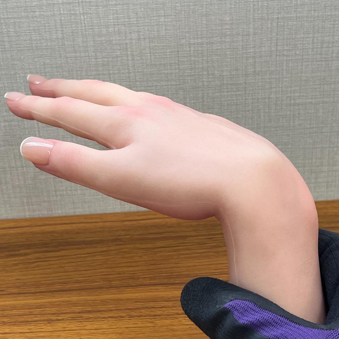 ハンドモデル 右手 シリコン ハンドマネキン 手模型 女性