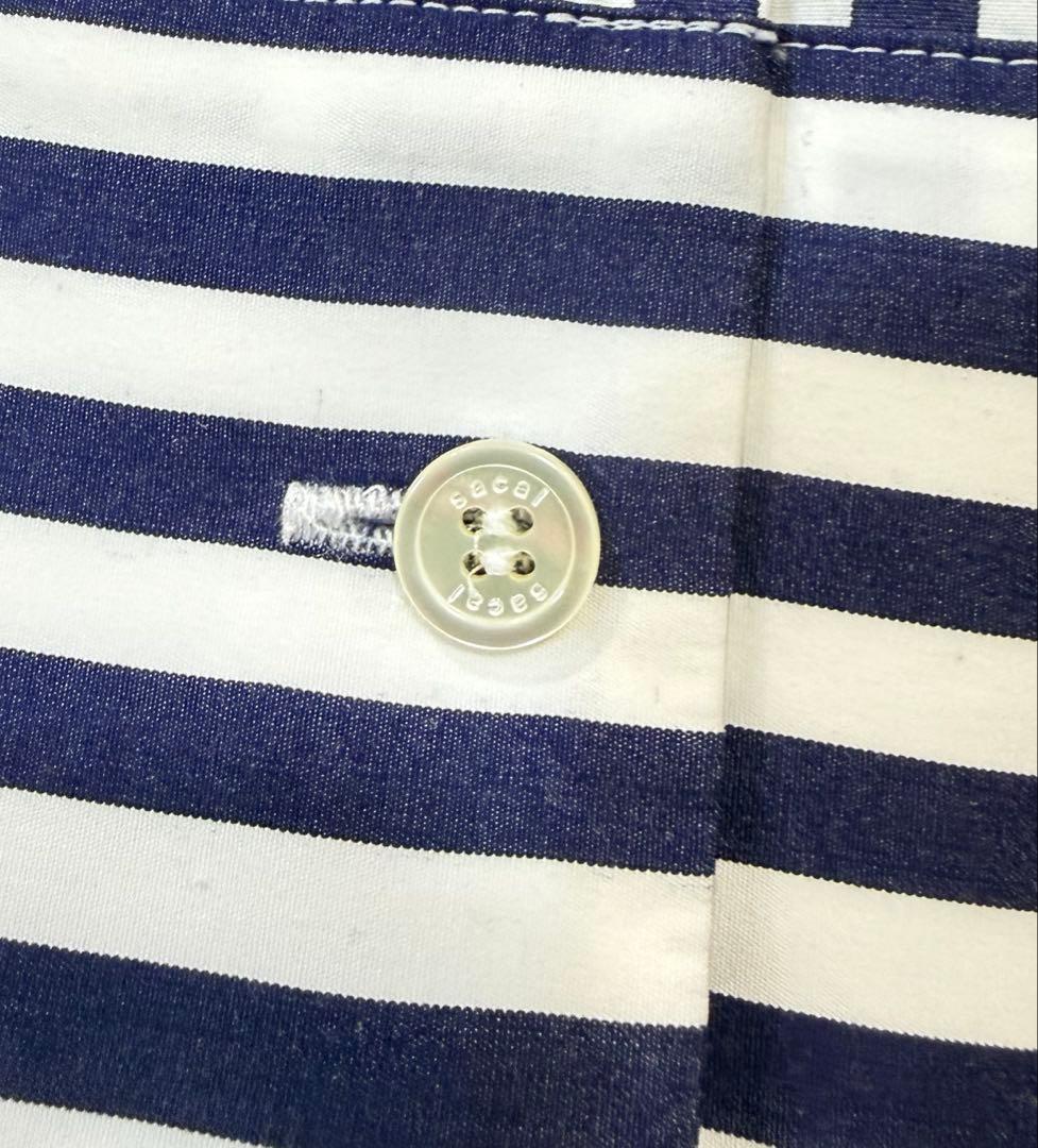 hamburger 様 ★sacai サカイ★ボリューム袖 コットン ストライプ