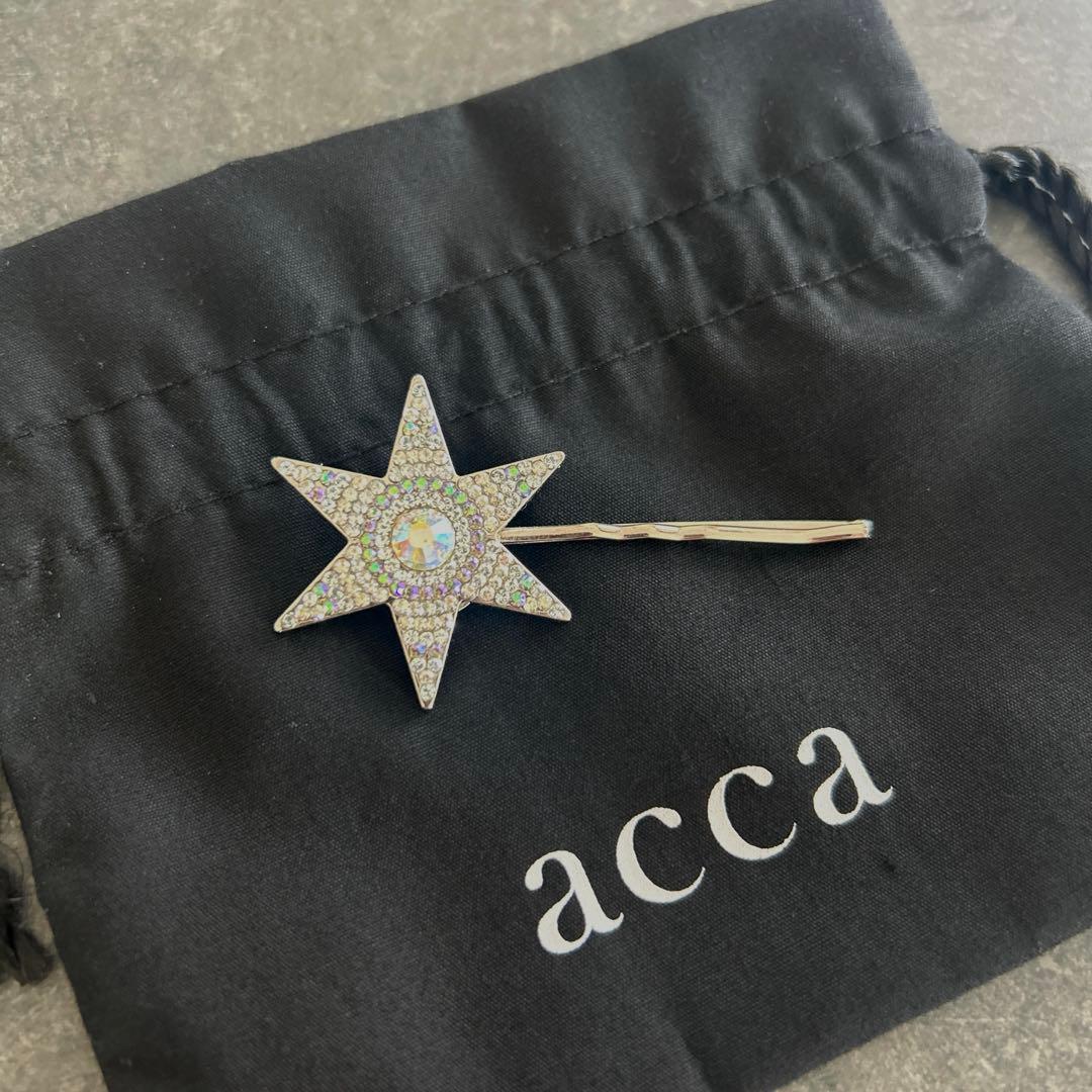 お値下げ【acca アッカ】スター　星　ヘアピン　ヘアアクセサリー
