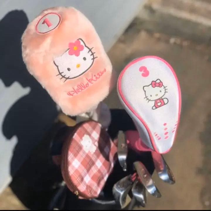 【レディース】かわいいセット(キティちゃんヘッドカバー他)